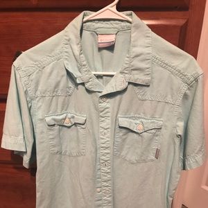 Men’s Columbia Aqua Short-Sleeve button-down